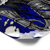 Poster Dark Samurai Demon Warrior (Coin)