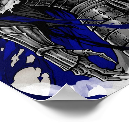 Poster Dark Samurai Demon Warrior (Coin)