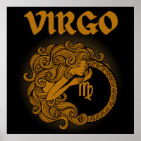 Dark Zodiac - Vierge | Art d'Astrologie Médiévale