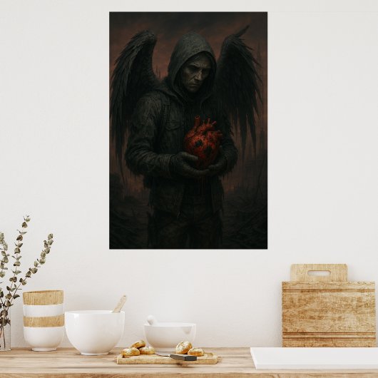 Poster DarkStarBurn Black Heart (Cuisine)