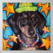 Poster Darling Dachshund (Devant)