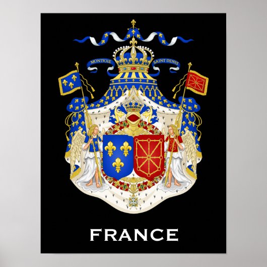 Poster d'armoiries du Royaume de France (Devant)