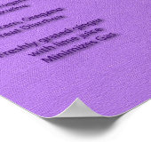 Poster d'aromathérapie en Lavande (Coin)