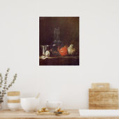 Poster d'art 1750-Still Life with Glass Flask (Cuisine)