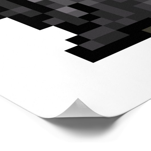 Poster d'art à 8 bits de l'assistant de moulage de (Coin)