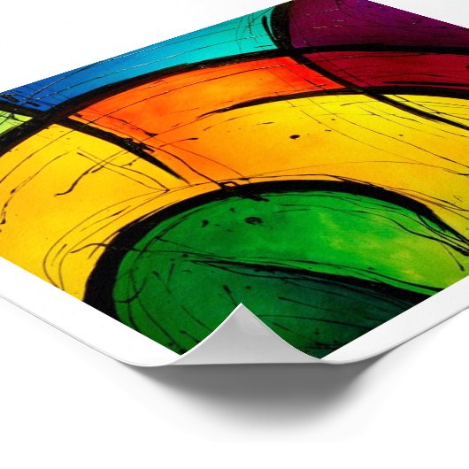 Poster d'art Abstrait (Coin)