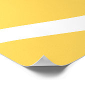 Poster d'art abstrait blanc et jaune (Coin)