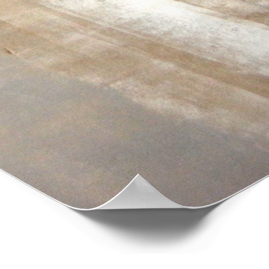 Poster d'art Abstrait Brown et beige 'Man Style' (Coin)