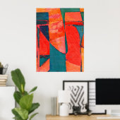 Poster d'art Abstrait coloré Enigma (Bureau à domicile)