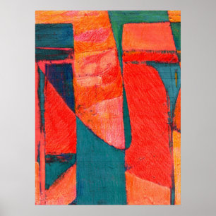 Poster d'art Abstrait coloré Enigma