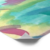 Poster d'art Abstrait coloré Imprimer (Coin)