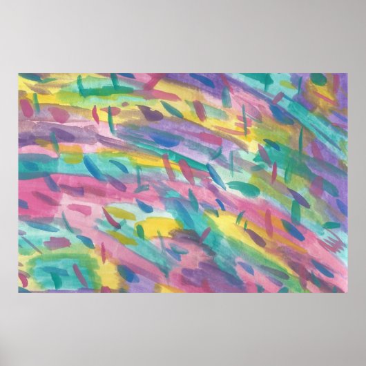 Poster d'art Abstrait coloré Imprimer (Devant)