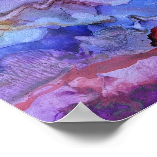 Poster d'art Abstrait Dancing World Dreamscape (Coin)