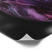 Poster d'art Abstrait de la Tulipe violette brilla (Coin)