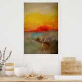 Poster d'art Abstrait de peinture moderne (Cuisine)