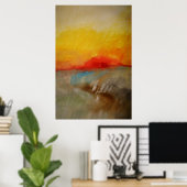 Poster d'art Abstrait de peinture moderne (Bureau à domicile)