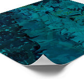 Poster d'art Abstrait Deep Green (Coin)