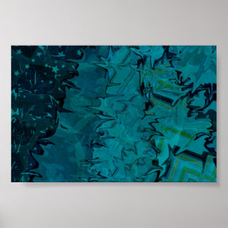 Poster d'art Abstrait Deep Green