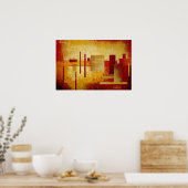 Poster d'art Abstrait et Carré Imprimer (Cuisine)