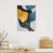 Poster d'art Abstrait géométrique du mur (Cuisine)