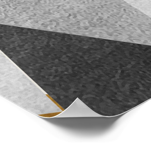 Poster d'art Abstrait géométrique Motif mural (Coin)