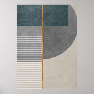 Poster d'art Abstrait géométrique Motif mural