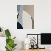 Poster d'art Abstrait géométrique Motif mural (Bureau à domicile)