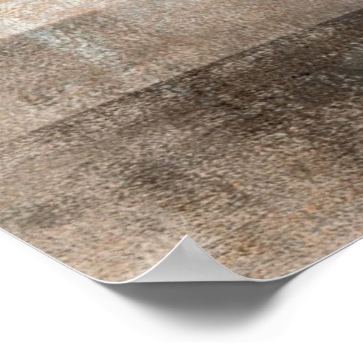 Poster d'art Abstrait gris et beige 'Blended' (Coin)