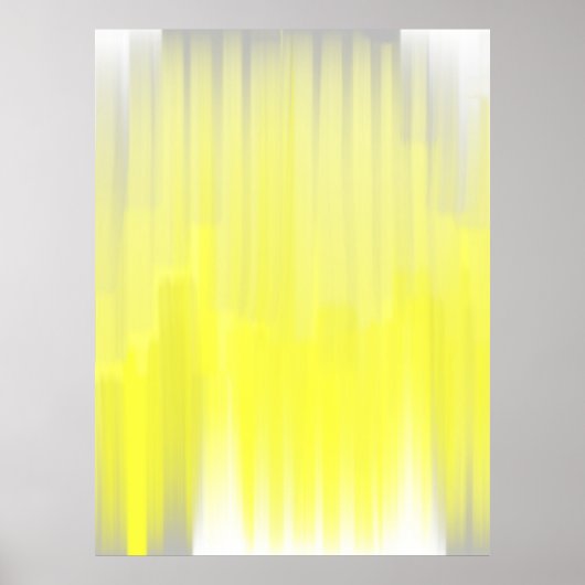 Poster d'art Abstrait gris et jaune (Devant)