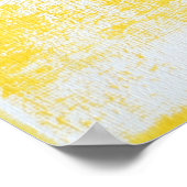 Poster d'art Abstrait gris et jaune (Coin)