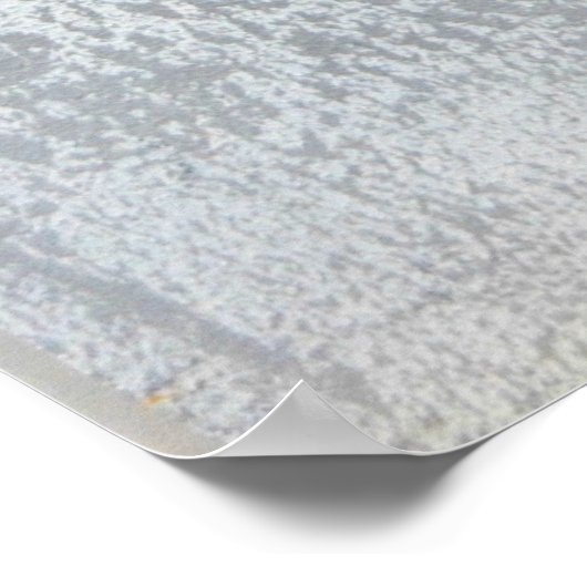 Poster d'art Abstrait gris et jaune 'Cliff' Imprim (Coin)