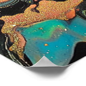 Poster d'art Abstrait Iridescente (Coin)