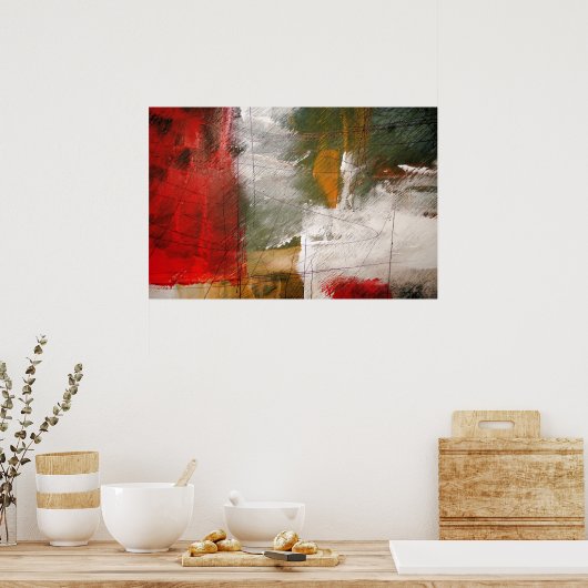 Poster d'art Abstrait moderne Imprimer (Cuisine)