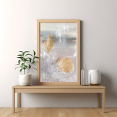 Poster d'art abstrait moderne moderne gris neutre