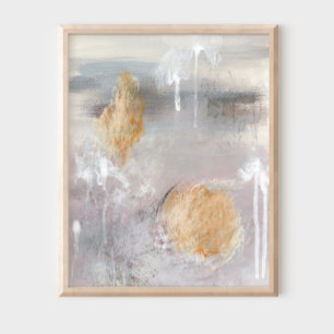 Poster d'art abstrait moderne moderne gris neutre