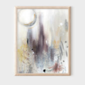 Poster d'art abstrait moderne moderne gris neutre