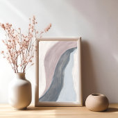 Poster d'art abstrait moderne neutre