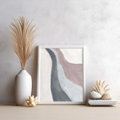 Poster d'art abstrait moderne neutre