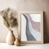 Poster d'art abstrait moderne neutre