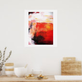 Poster d'art Abstrait moderne - Oeuvres minimalist (Cuisine)