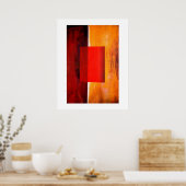 Poster d'art Abstrait moderne - Oeuvres minimalist (Cuisine)