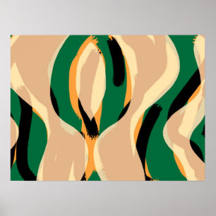 Poster d'art Abstrait moderne - Style Maximaliste