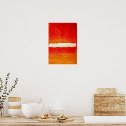 Poster d'art Abstrait moderne - Style Rothko (Cuisine)