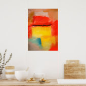 Poster d'art Abstrait moderne - Style Rothko (Cuisine)