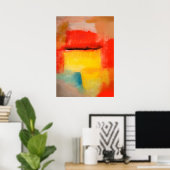 Poster d'art Abstrait moderne - Style Rothko (Bureau à domicile)