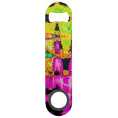 Poster d'art Abstrait Neon Glitch Imprimer (Devant)