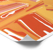 Poster d'art Abstrait Ochre Two | orange (Coin)