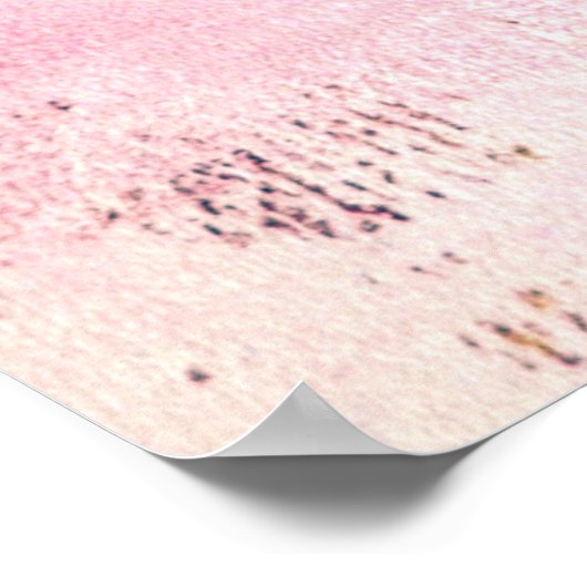Poster d'art Abstrait rose 'Code sucre' Imprimer (Coin)