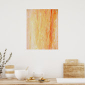 Poster d'art Abstrait rose et orange 'Relax' Impri (Cuisine)
