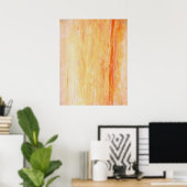 Poster d'art Abstrait rose et orange 'Relax' Impri (Bureau à domicile)